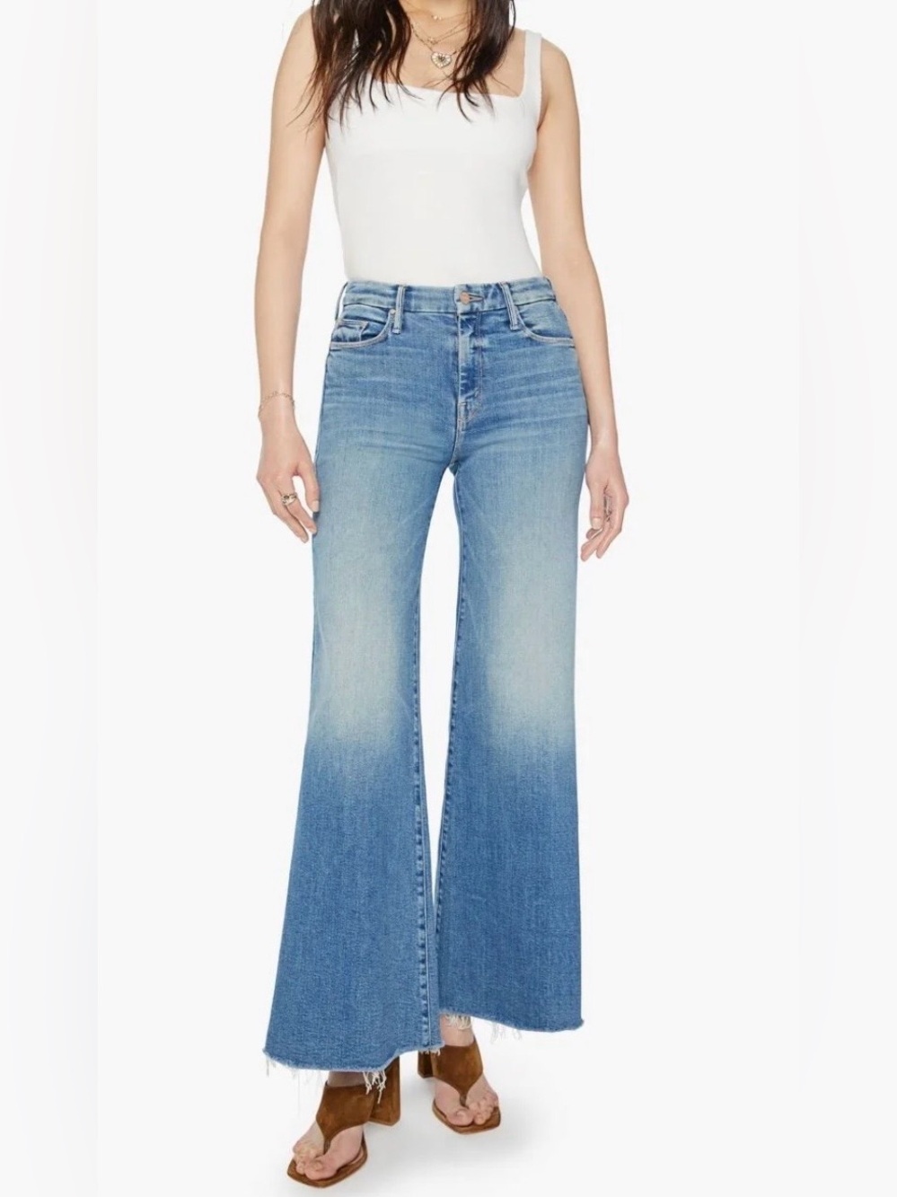 Mother The Roller Fray Jean Riding The Cliffside size 26
